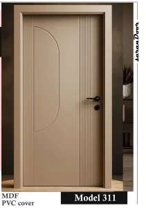 درب اتاقی و داخلی روکش PVC مدل ۳۱۱ (سران درب)