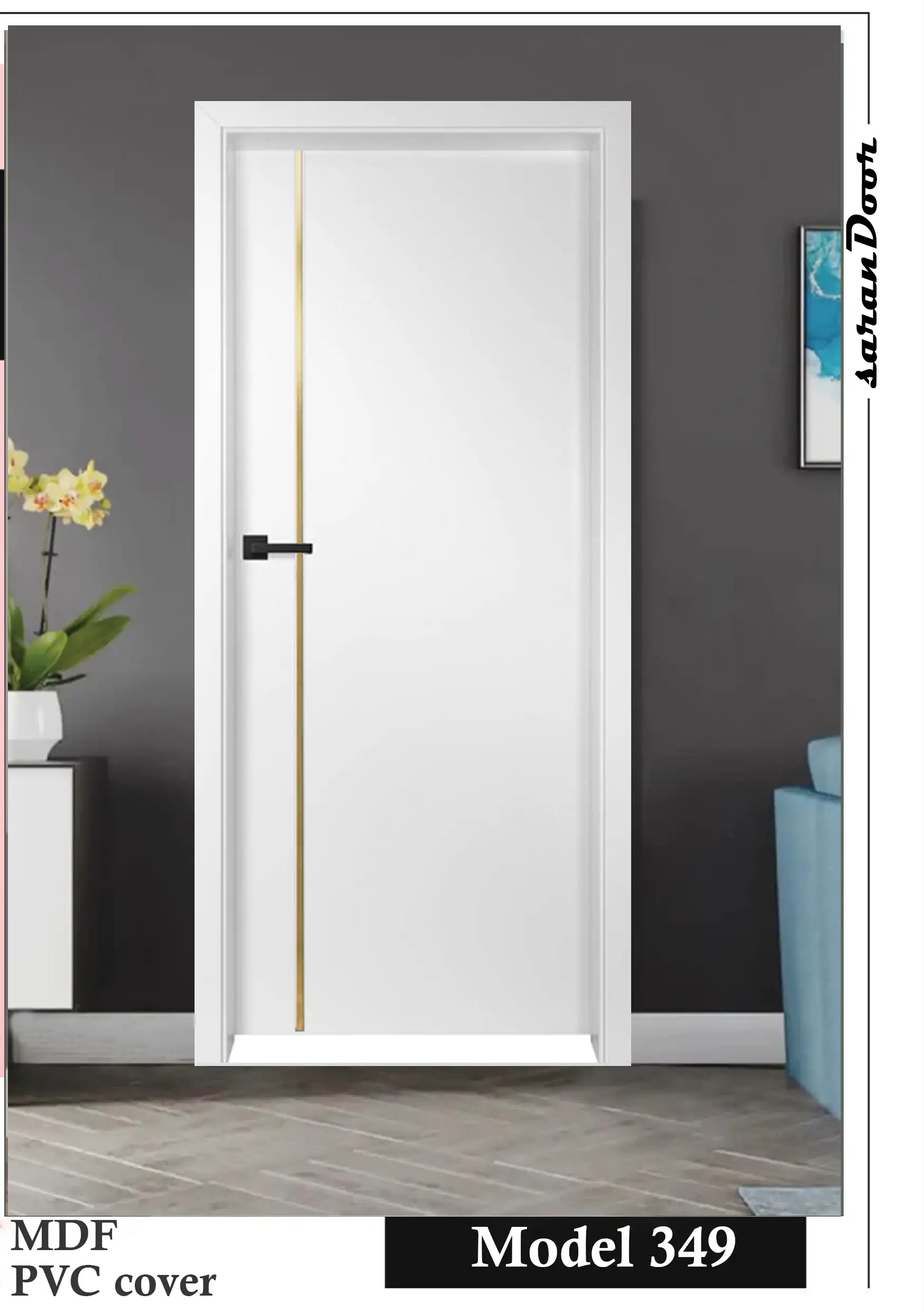 درب اتاقی مدل 349 MDF با روکش PVC
